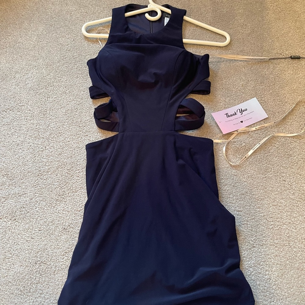 Dress with cutouts